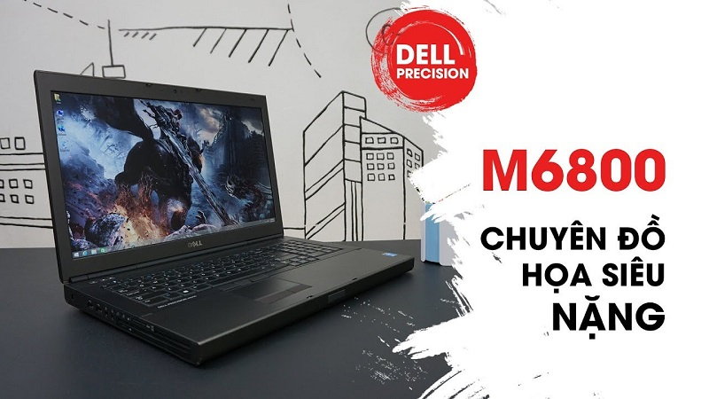 Dell Precision m6800 với tấm nền IPS chống chói, tạo góc nhìn rộng hơn cho phép người dùng xử lý hình ảnh tốt nhất