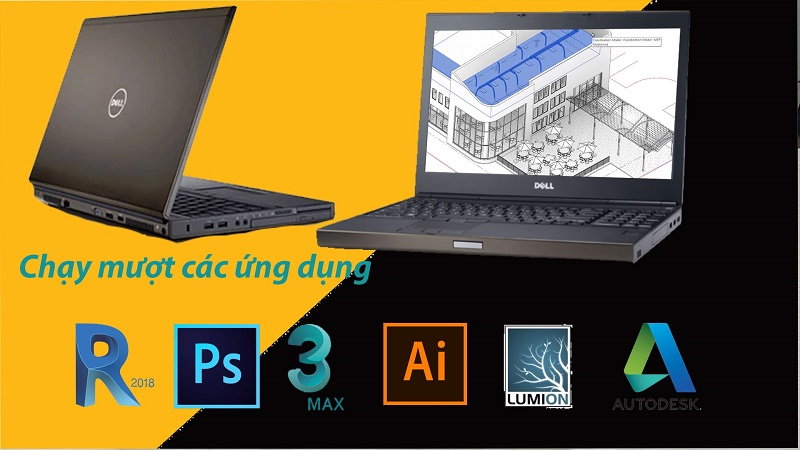 Laptop Dell Precision M6800 thiết kế cứng cáp cấu hình mạnh chạy mượt các ứng dụng đồ hoạ nặng